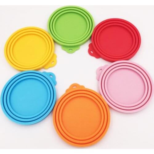 Reusable Pet Food Lid Covering Silicone Dog and Cat Storage Can Lid Sealing Lid Pet Supplies Suitable for 65mm 75mm 85mm