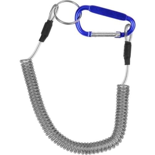 Fishing Lanyards Boating Ropes Retention String Fishing Rope with Camping Carabiner Secure Lock Fishing Tools Accessorie