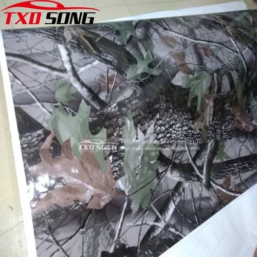 10/20/30/40/50/60x152CM Realtree Camouflage Car Vinyl Wrap Sticker Real Tree Leaf Digital printing Tree Camo car vinyl sticker