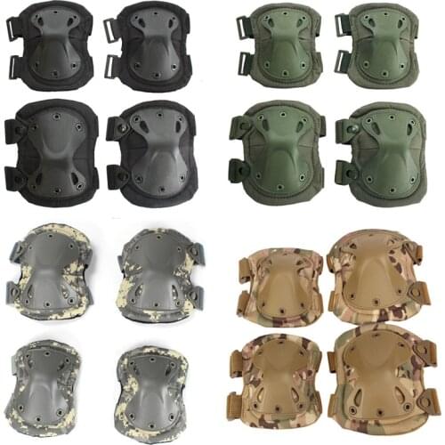 Military Tactical Elbow Knee Pads Army Airsoft Paintball Combat Kneepads Hunting Protective Accessories Safety Support Supplies