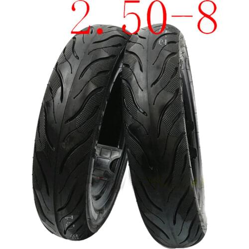 High quality 1pcs 2.50-8 tubeless Tire Special Purpose for Motorcycle Scooter with High Wear Resistance 250-8 Electric Vehicle