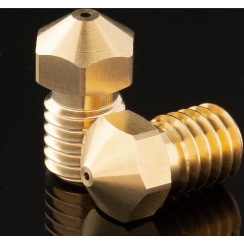 High Quality Series Brass V6 Nozzles for 3D Printer 0.4mm M6 Threaded Nozzle for Titan Extruder 3D Nozzles V5 V6 J-Head Hotend