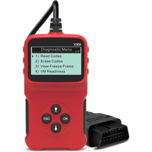 High quality V309 OBD2 Code Reader supports 9 protocols and 5 languages Auto fault detector V 309 professional diagnostic tool