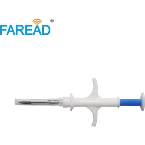X80pcs 1.4*8mm ISO11784/785 FDX-B fish Chicken RFID animal ID transponder syringe for veterinary pet