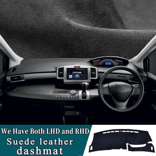 Suede Leather Dashmat Dashboard Cover Pad Dash Mat Carpet Car-Styling for Honda Freed GB3 GB4 GP3 2008 2009 2010 2011 2012 2016