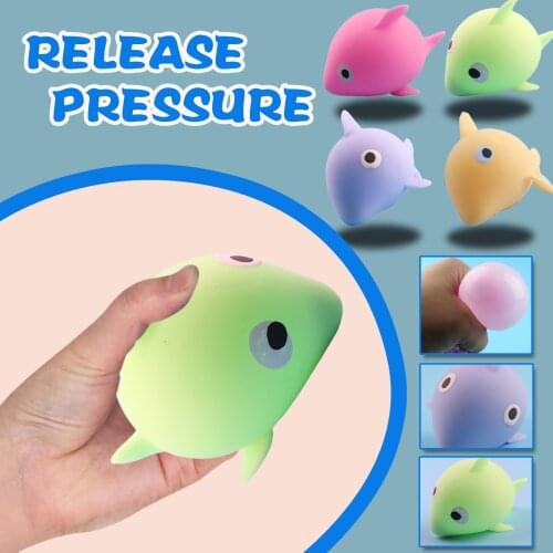 1PC 25ML Press Dolphin Anxiety Relief Toys Pinching To Release Stress Stress Relief Toys Pinching To Release Stress 2021 Hot