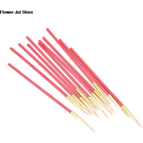10pcs/set Nylon Hair hook Line Pen Painting Brush Children DIY Art Supplies Tool Art Stationery Watercolor Painting Pen