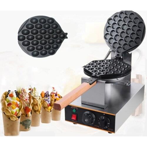 110V 220V Commercial Electric Non-stick Bubble Egg Waffle Maker Machine Eggetes Bubble Puff Cake Oven Electric Baking Pan