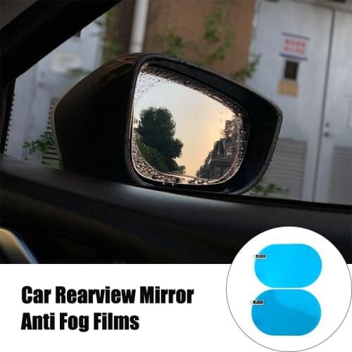 2pcs Car mirror anti-fog water film For Ford Mustang Ranger Figo KA Territory FLEX Transit Super Duty Atlas F-150 F250 F350 F450