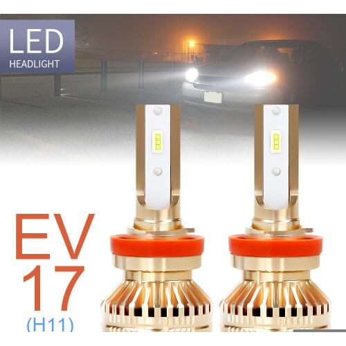 2pcs H8 H9 H11 Car LED Headlight Bulbs 12000LM 6000K White Super Bright TX3570 Chip Fog Light Waterproof for Car Truck SUV RV