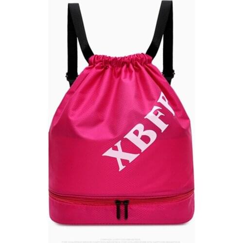 3pcs Unisex solid color Drawstring Bag Beach Bag Outdoor fitness Sport Bag convenient waterproof Drawstring Travel Bag backpack