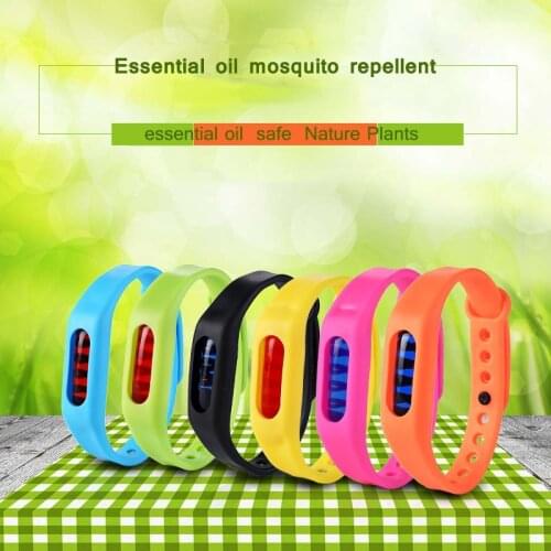 1Pcs Mosquito Repellent Bracelet Environmental Protection Silicone Wristband Anti-mosquito Band Effective For Baby Children Kids