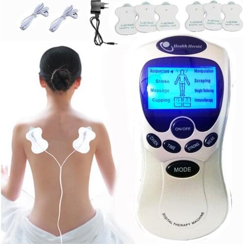 6 PadsTens Electric Therapy Machine Full Relax Muscle Body Massager Pain Relief Fitness Massager