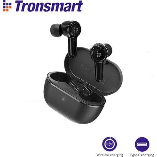 Tronsmart Apollo Air+ Earphone Bluetooth 5.2 Earbuds Active Noise Cancelling Headphones with In-ear detection, Wireless Charging