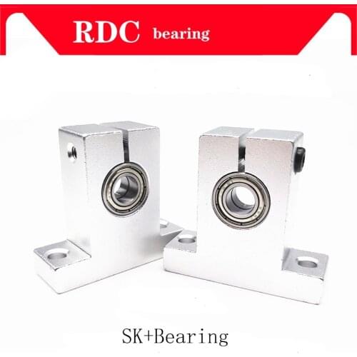 CNC 1 pcs / lot Free Shipping SK10+ bearings linear bearing rail support XYZ Table CNC Router for 3D printer sliding