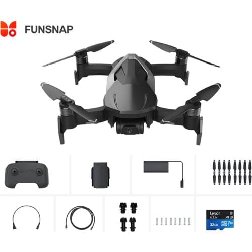 FUNSNAP DIVA RC 4K Drone Helicopter Quadcopters 5.8G WIFI FPV RTF Remote Camera HDR Video GPS 30mins Flight Time r with Gimbal