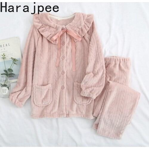 Женские плюшевые пижамы Harajpee China At AliExpress