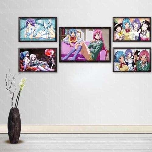 Custom Japanese Anime Rosario Vampire Posters Art Silk Canvas Poster Bar Room Decoration Painting Home Decor 30x45cm,40x60cm