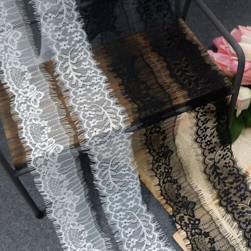 Exquisite Eyelash Lace Accessories DIY Dress Curtain Dress Skirt Headdress Scarf Stitching Fabric RS3198