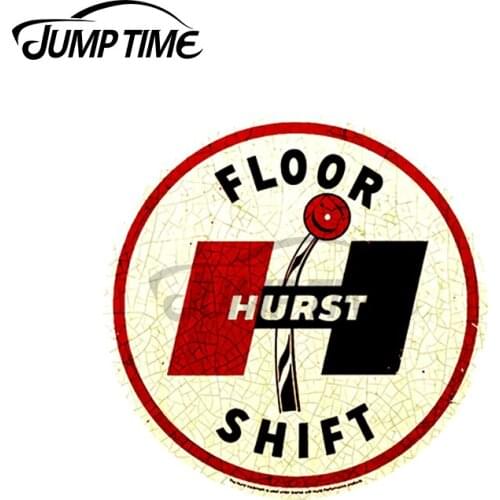 JumpTime 13 x 13cm For Vintage Hurst shifter Car Stickers Personality Bumper Surfboard Decal Motorcycle Fold GTR EVO Decoration