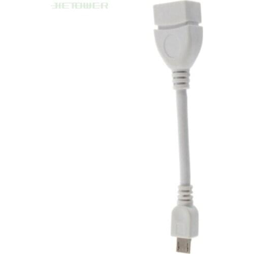 Micro USB OTG Sync Data Connect Adapter Host Cable for Zopo Speed 7 Plus, ZOPO ZP590, Gionee S8 OTG Adapter, Black/White 200pcs