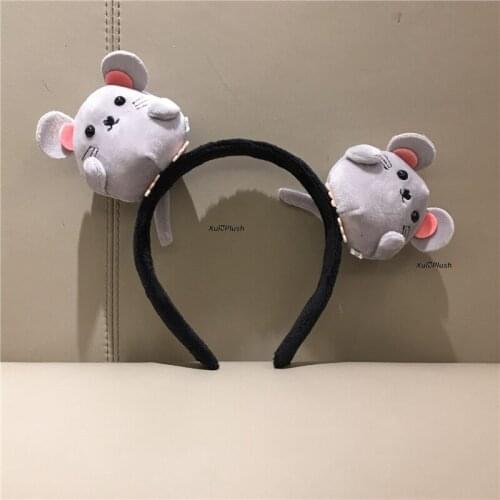 Cute 8CM Mouse Stuffed Toy Animal Hair Decoration Plush Toy Doll For Kids Gifts