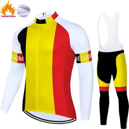 National flag Winter Thermal Fleece Completino Maillot Kit Complet Cyclisme Conjunto Masculino Hombre Jersey Ciclismo Ropa