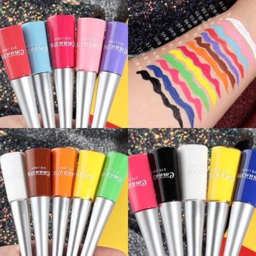 12 Colour Waterproof Matte Eye Cosmetics Shadow Eyeliner Long Lasting Sexy Charming Eye Liner Pen Hot