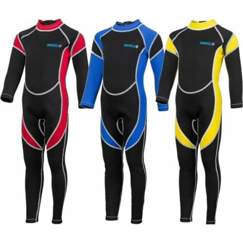 Neoprene Wetsuits Swimwears Diving Suits Children Long Sleeves Surfing Rash Guards Snorkel One Pieces Wetsuits for Boys Girls