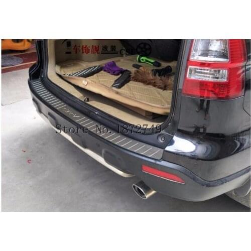 Stainless steel rear bumper protection window sill outside trunks decorative plate pedal for Honda CRV CR-v 2007-2011