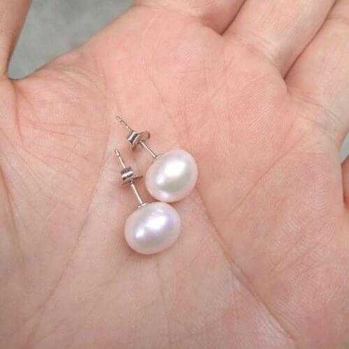 AAA 9-10mm genuine Natural South Sea Pearl Earrings Computer pull down & Mobile: click the arrow, to see the detailed vide