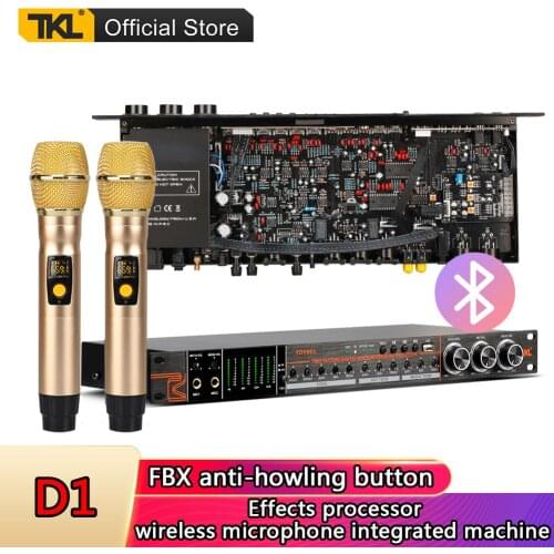 TKL Bluetooth Professional audio effect processor D1 fiber wireless microphone sound processors system