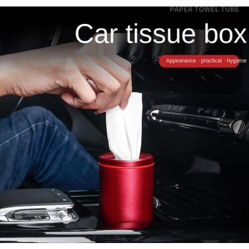High-End Car Tissue Box Simple Car Tray Creative Cup Holder Personalized Car Tissue Tube