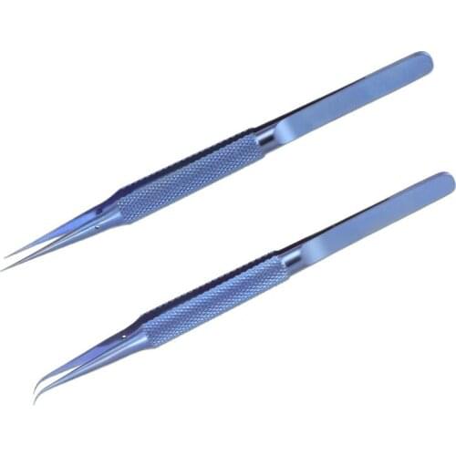 0.15mm Edge Titanium Alloy Precision Fingerprint Tweezers Conductor Fly Wire Mobile Phone Mainboard Chip Repair Tools