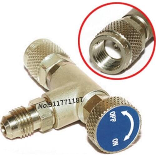 1pcs Refrigeration Air conditioning Charging Valve Adapter R410 R22 R410A Copper Control Valve Refrigerant Charging Hose