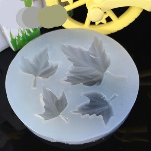 1pcs UV Resin Jewelry Liquid Silicone Mold Four Maple Leaf Resin Molds For DIY Intersperse Decorate Making Molds