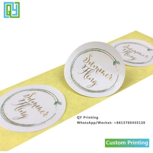 1000pcs 30x30mm Free Shipping Free Design Custom Made Paper Stickers Die Cut Fruit Stickers Sealing Labels Perfume Label Sticker
