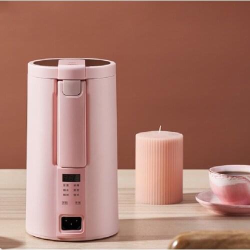 220V Mini Soymilk Machine Multicooker Automatic Heating Soya-Bean Milk Juicer Blender Rice Paste Maker Filter-free With Steamer