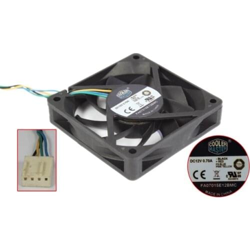 Cooler Master FA07015E12BMC DC 12V 0.7A 70x70x15mm 4-Wire Server Cooling Fan