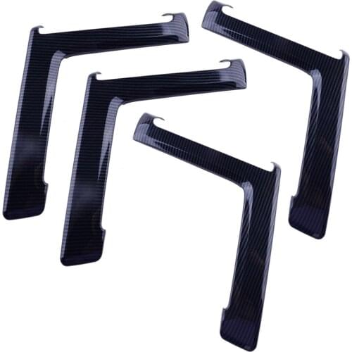 4Pcs/Set ABS Carbon Fiber Car Interior Door Armrest Stripe Cover Trim Fit For Toyota 4Runner 2010 2011 2012 2013 2014 2015-2021