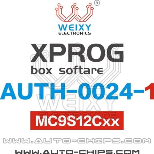 AUTH-0024-1 MC9S12Cxx Software for XPROG-BOX