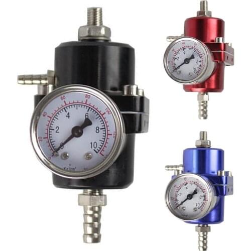 Car Modified Fuel Pressure Enhanced Regulating Valve Regulator Petrol Booster Fuel Pressure Regulator Aluminium Alloy