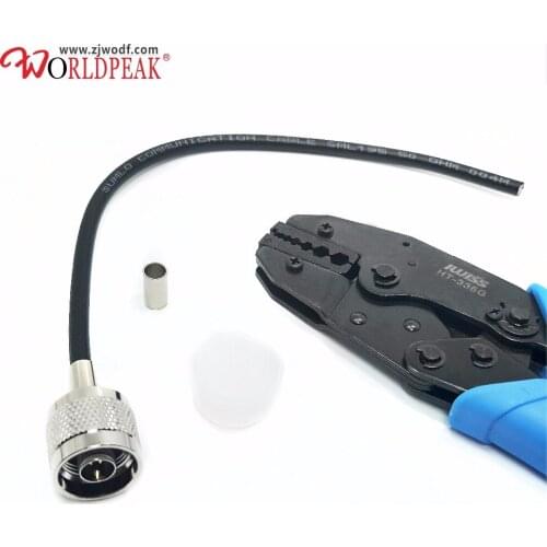 Free shipping rf 10pcs N male plug straight crimp for LMR195 cable RF connector