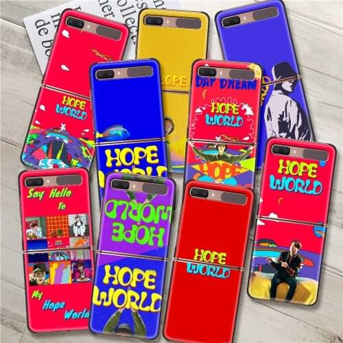 Hope World Phone case For Samsung Galaxy Z Flip3 5G Z Flip caso Fundas coque Hard Black Bumper Material Smartphone