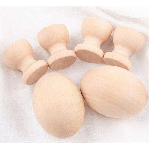 Childrens Educational Doodle Toys Wooden Simulation Diy Graffiti Hand-painted Eggs Childrens Play House Wooden Enlighten Toys