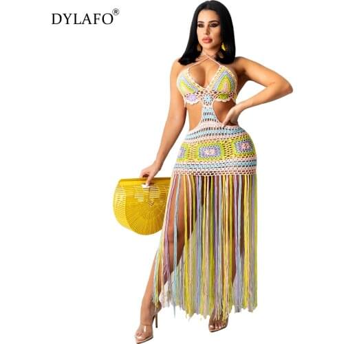 DYLAFO Fashionable Knitted Dresses