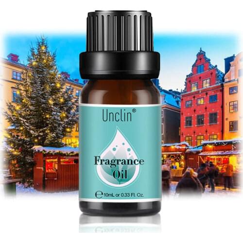 Unclin 10ml Christmas in Sweden Fragrance Oil For Humidifier Rosemary Sage Sea Salt Love and Tears Red Roses Essential Oils