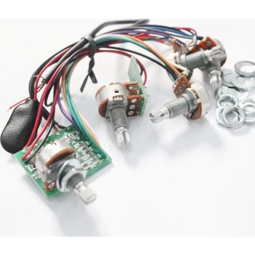 Electric Bass Line SE-3 Band Equalizer and Treble Balance Control And Master Volume