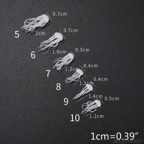 16 Pcs/set 3D Mini Jellyfish Modeling Epoxy Filling Material Crystal Ocean Resin DIY Craft UV Filler N30 20 Dropshipping