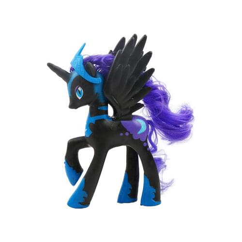 Unicorn Princess Luna Cadance Bright Cartoon Figure Big Anime Small Eyes Kunai Luma Pvc Toy Horse 14CM High
